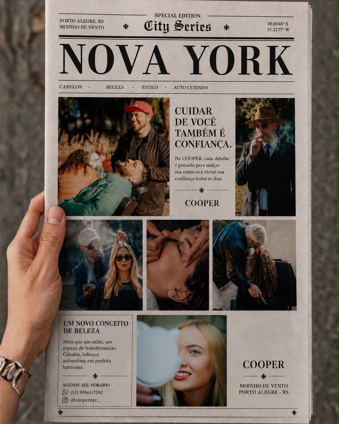 Qual o melhor salão de beleza no Moinhos de Vento para corte personalizado e coloração | Cooper NYC